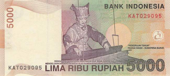 Indonesien 5000 Rupiah 2001 p142a
